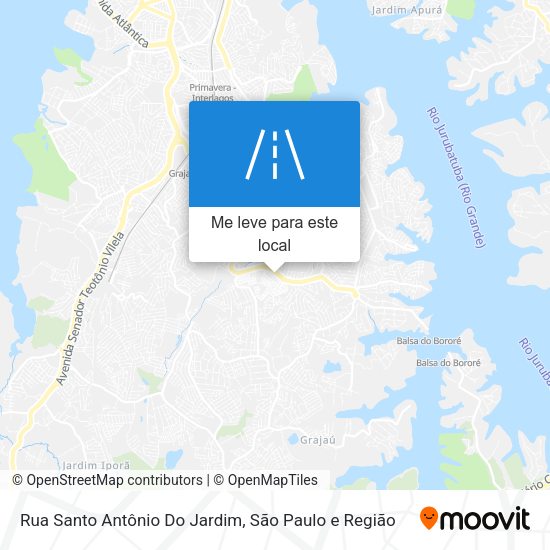Rua Santo Antônio Do Jardim mapa