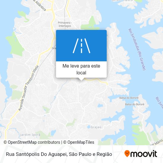 Rua Santópolis Do Aguapei mapa