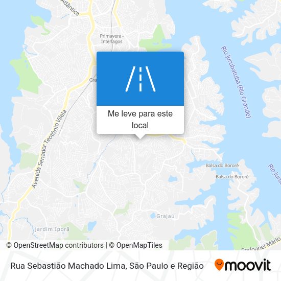 Rua Sebastião Machado Lima mapa