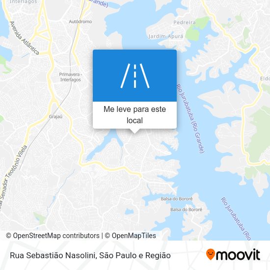 Rua Sebastião Nasolini mapa