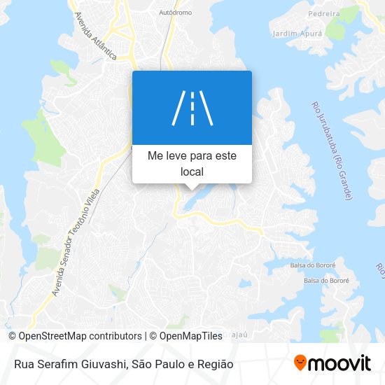 Rua Serafim Giuvashi mapa