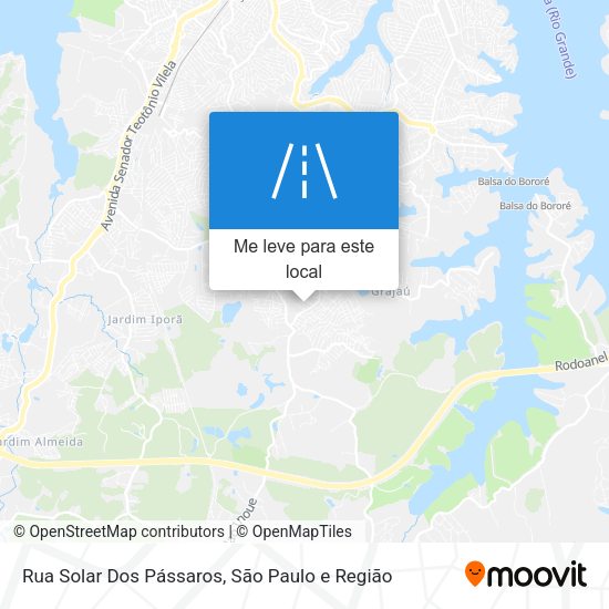 Rua Solar Dos Pássaros mapa