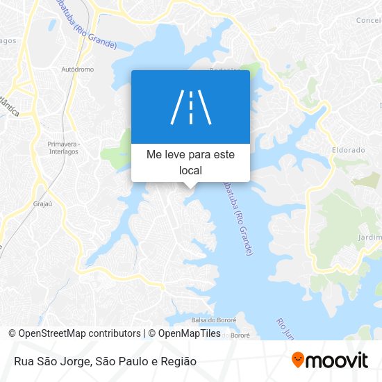 Rua São Jorge mapa