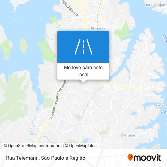 Rua Telemann mapa