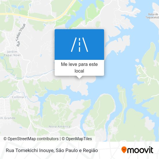 Rua Tomekichi Inouye mapa