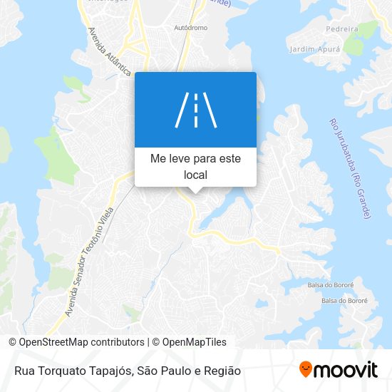 Rua Torquato Tapajós mapa