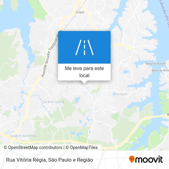 Rua Vitória Régia mapa