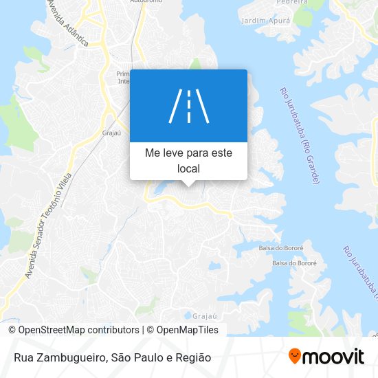 Rua Zambugueiro mapa