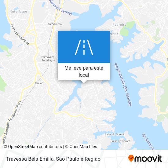 Travessa Bela Emília mapa