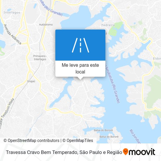 Travessa Cravo Bem Temperado mapa