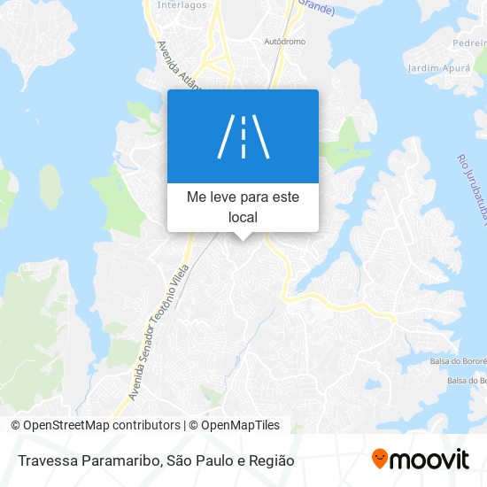 Travessa Paramaribo mapa