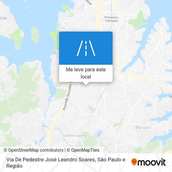 Via De Pedestre José Leandro Soares mapa
