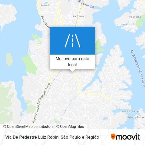 Via De Pedestre Luiz Robin mapa
