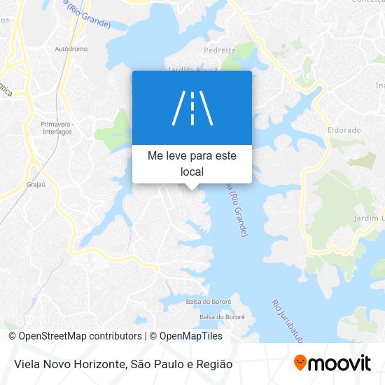 Viela Novo Horizonte mapa
