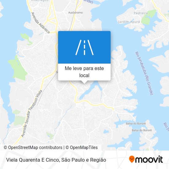 Viela Quarenta E Cinco mapa