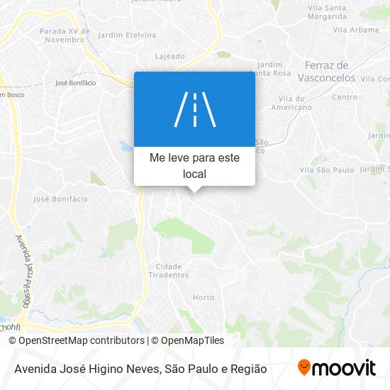 Avenida José Higino Neves mapa