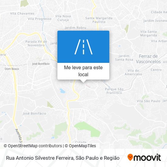 Rua Antonio Silvestre Ferreira mapa