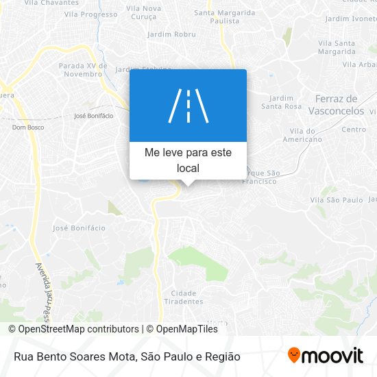 Rua Bento Soares Mota mapa