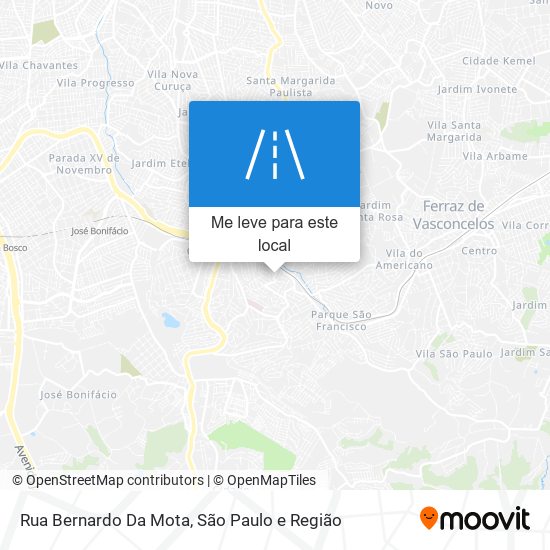 Rua Bernardo Da Mota mapa