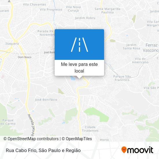 Rua Cabo Frio mapa