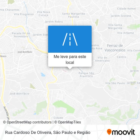 Rua Cardoso De Oliveira mapa