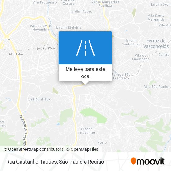 Rua Castanho Taques mapa