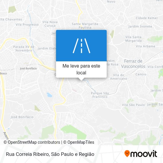 Rua Correia Ribeiro mapa