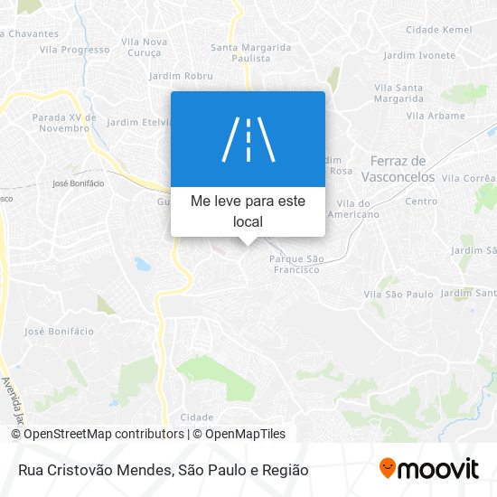 Rua Cristovão Mendes mapa