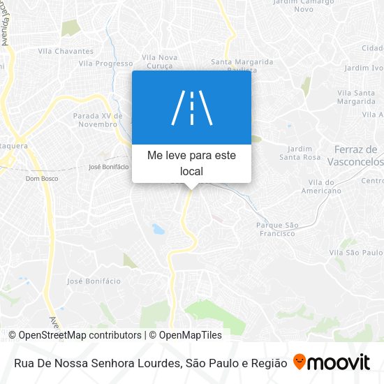 Rua De Nossa Senhora Lourdes mapa
