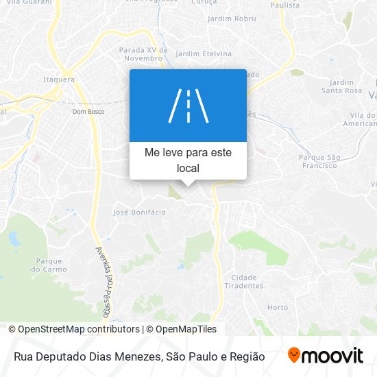 Rua Deputado Dias Menezes mapa