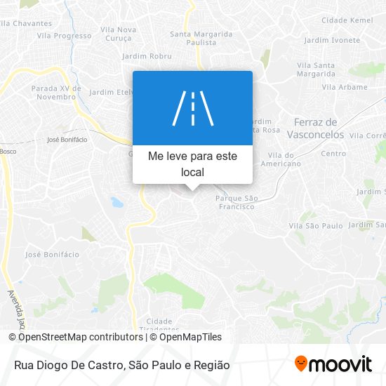 Rua Diogo De Castro mapa