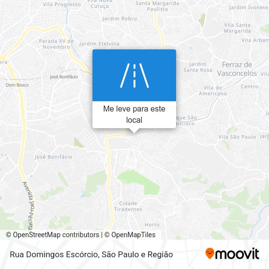 Rua Domingos Escórcio mapa