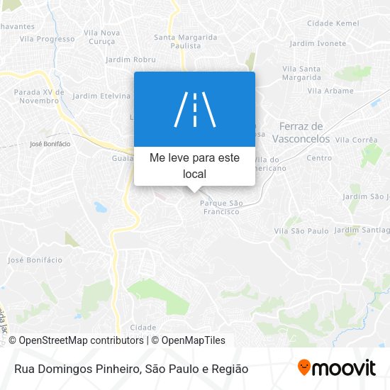 Rua Domingos Pinheiro mapa