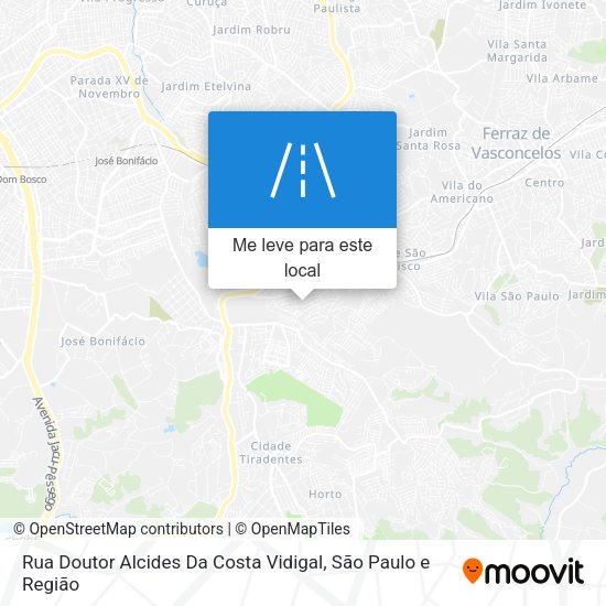 Rua Doutor Alcides Da Costa Vidigal mapa