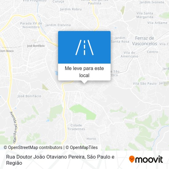 Rua Doutor João Otaviano Pereira mapa