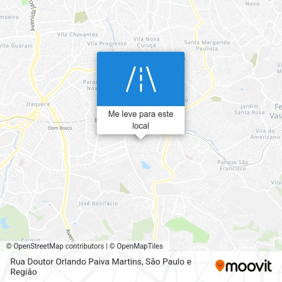 Rua Doutor Orlando Paiva Martins mapa