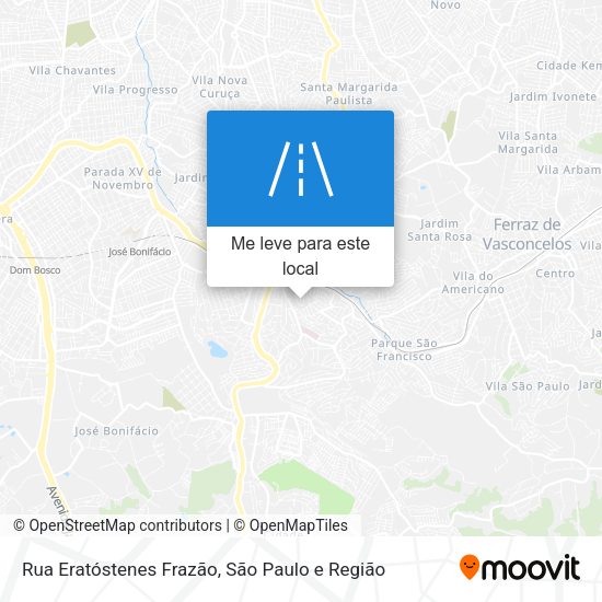 Rua Eratóstenes Frazão mapa