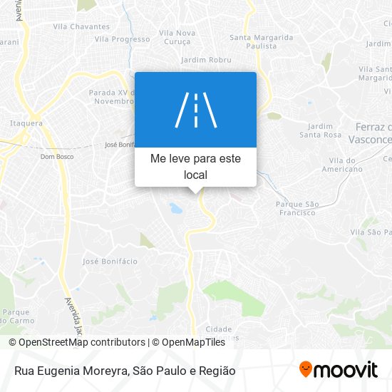 Rua Eugenia Moreyra mapa