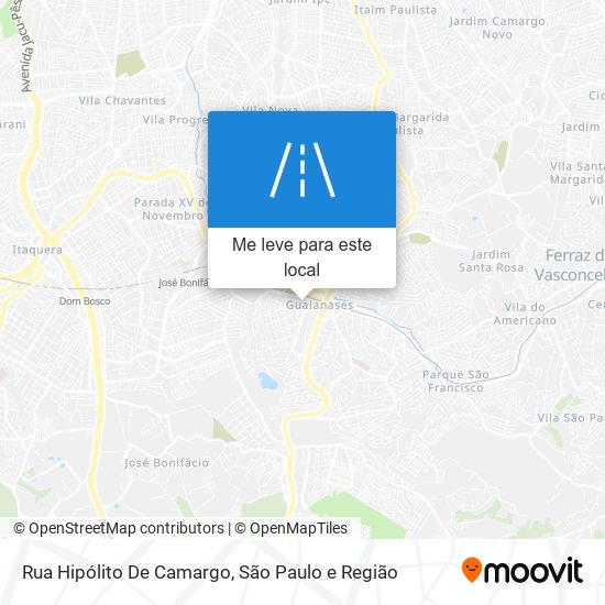 Rua Hipólito De Camargo mapa