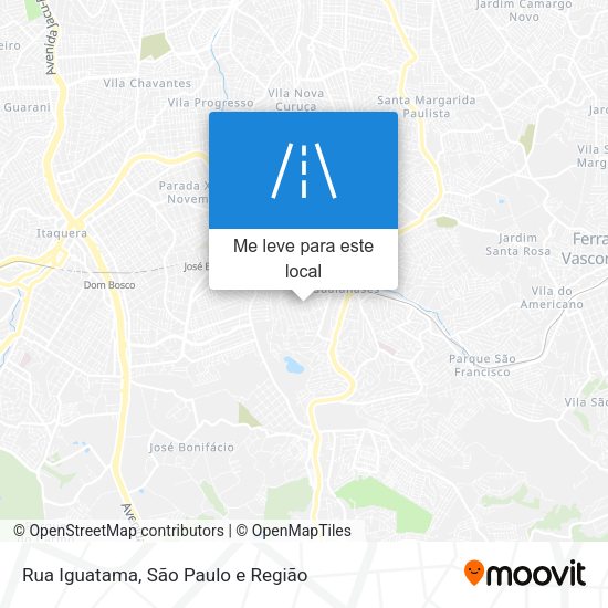 Rua Iguatama mapa