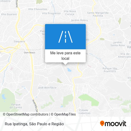 Rua Ipatinga mapa