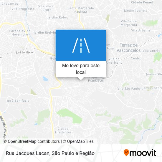 Rua Jacques Lacan mapa