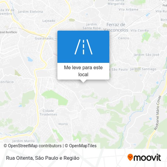 Rua Oitenta mapa