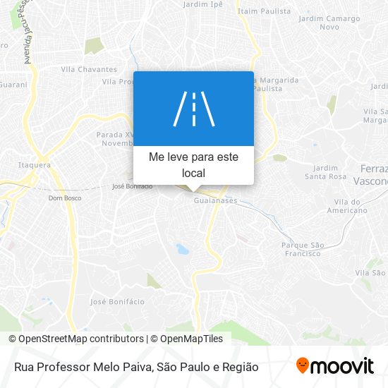 Rua Professor Melo Paiva mapa