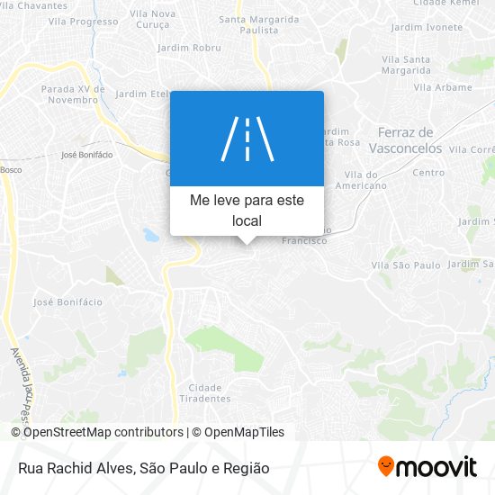 Rua Rachid Alves mapa