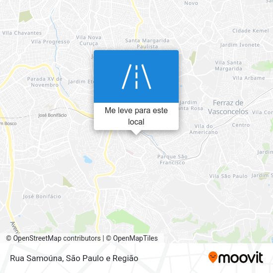 Rua Samoúna mapa