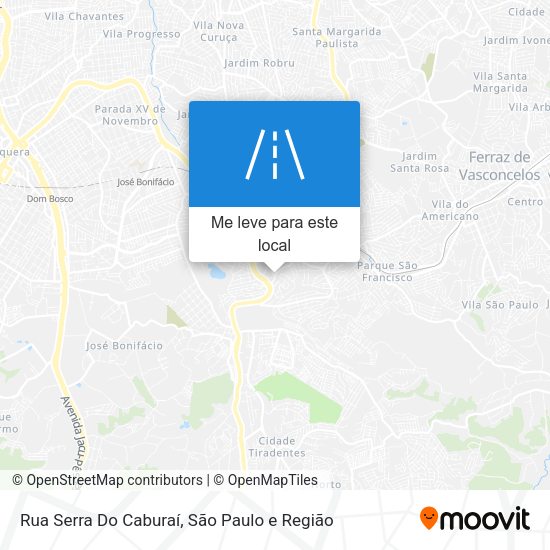 Rua Serra Do Caburaí mapa