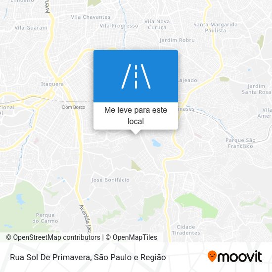 Rua Sol De Primavera mapa