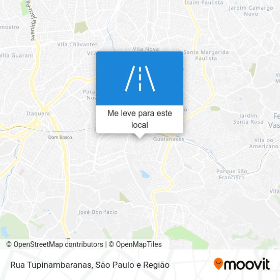 Rua Tupinambaranas mapa