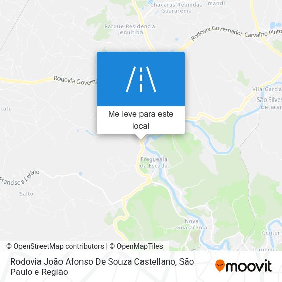 Rodovia João Afonso De Souza Castellano mapa